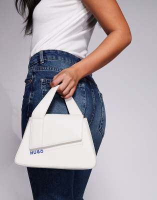 HUGO Blue - Lylah - Handtasche in Weiß mit Griff oben