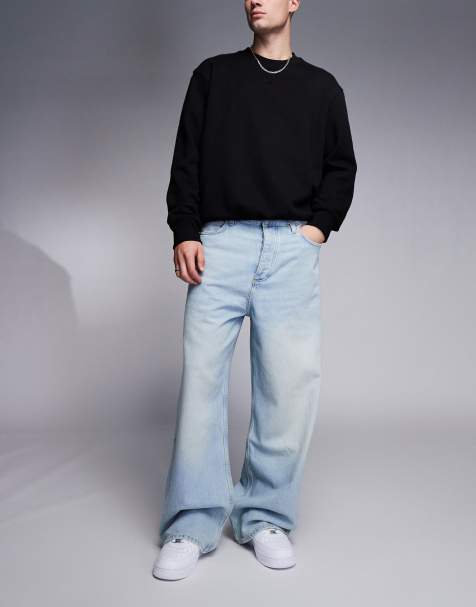 HUGO Blue - Mason - Jeans ampi lavaggio azzurro - view 1