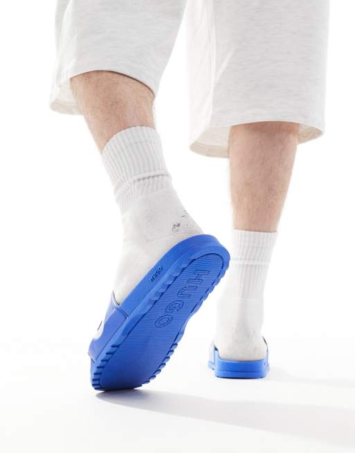 HUGO BLUE Match It sliders in blue | ASOS