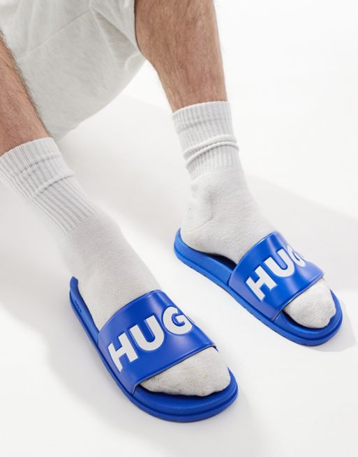 HUGO Blue – MatchIt – Blå tofflor