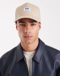 [Hugo Blue] HUGO Blue Merk label logo baseball cap in medium beige-Neutral One Size Medium beige