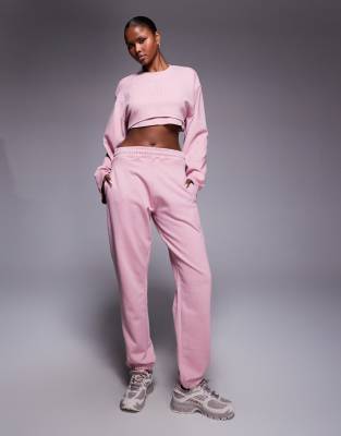 Hugo Blue Naleisy Co-ord Joggers In Pink