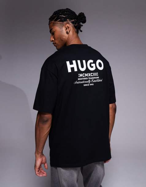 Hugo Blue Nalono t-shirt in black - view 1