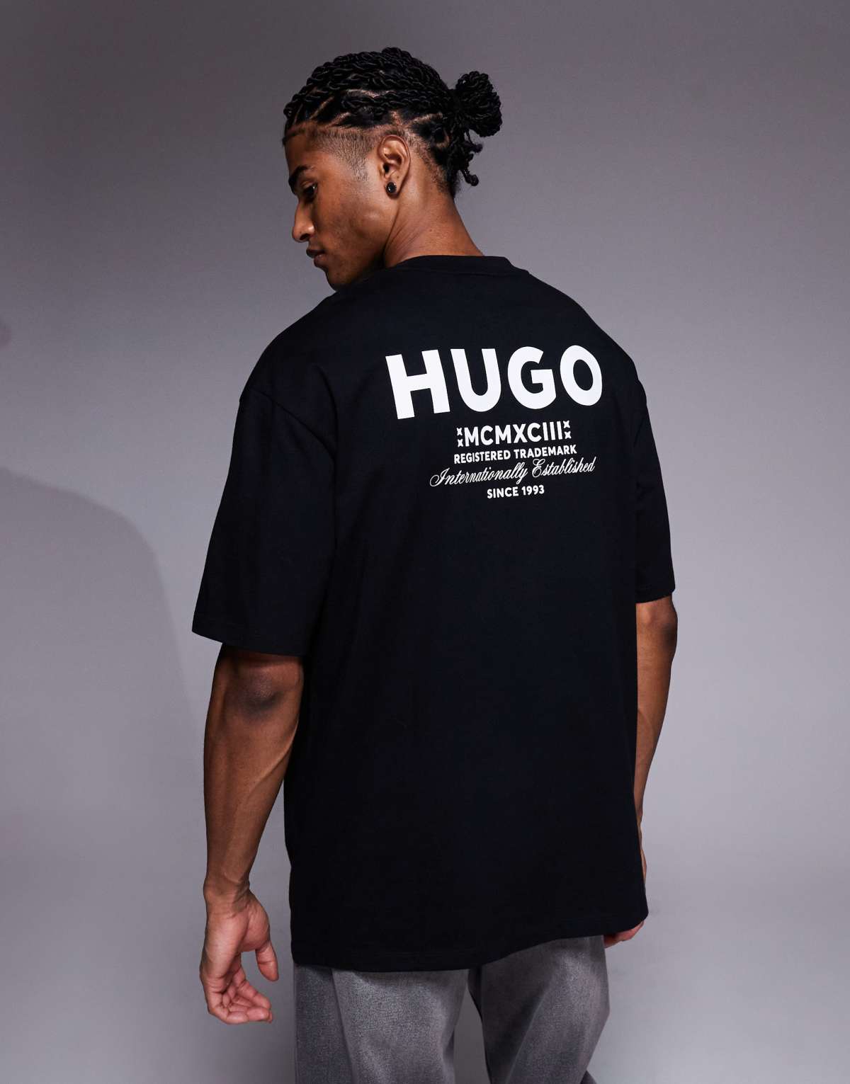 Hugo Blue Nalono t-shirt in black