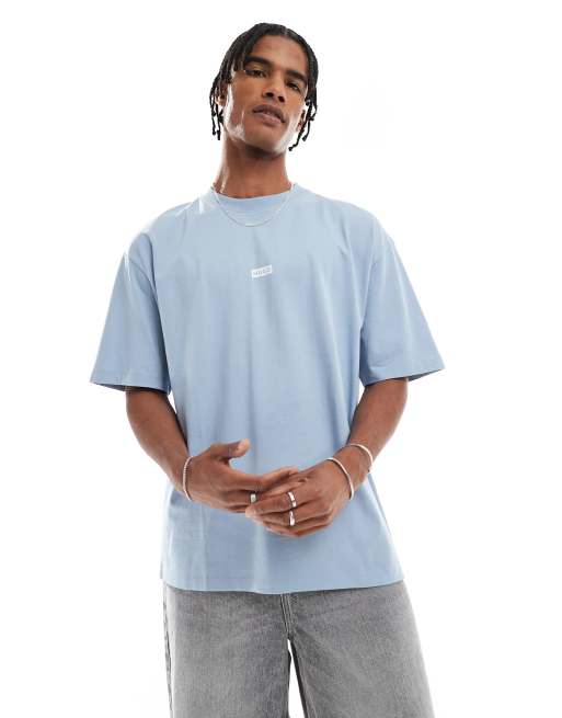Hugo Blue Nalono t-shirt in blue, 2 of 4