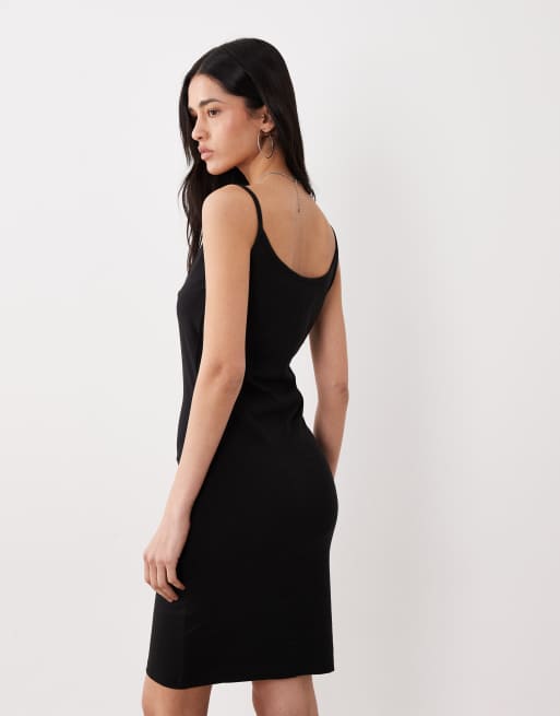 HUGO Blue - Narya - Sort bodycon-kjole med bokslogo, 4 af 4