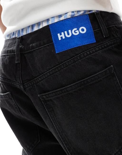HUGO Blue - Nate - Losvallende denim jeans in antracietgrijs, 3 van 5