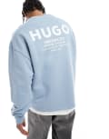 [Hugo Blue] Hugo Blue Naviu sweatshirt in blue 2XL Light/pastel blue