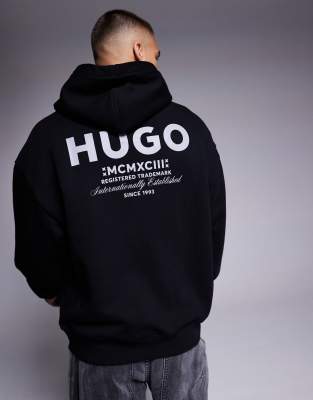Nazardo - Sweat  capuche ample avec logo - Hugo Blue - Modalova