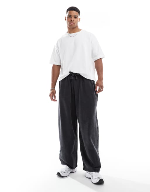 HUGO Blue - Nebutro - Joggingbroek met rechte pijpen in zwart