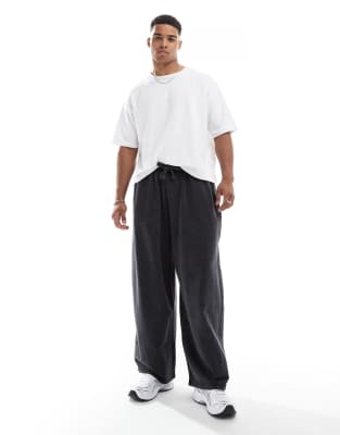 Hugo Blue Hugo Blue Nebutro straight leg joggers in black