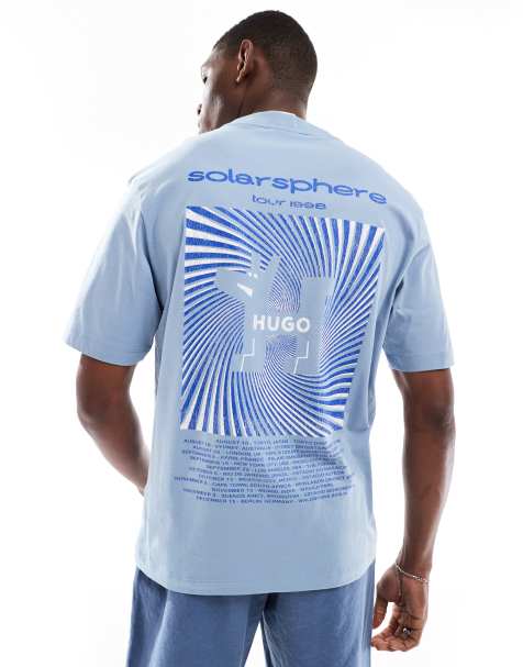 HUGO – Blue Nedix – T-Shirt in Blau - view 1