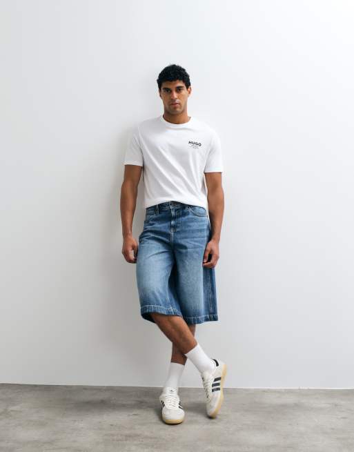HUGO Blue Nesptee T-Shirt in Weiß mit regulärer Passform, 2 von 5