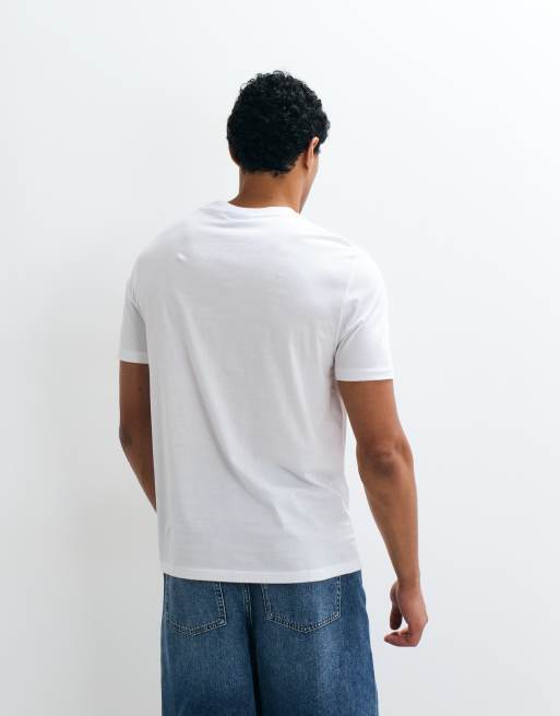 HUGO Blue Nesptee T-Shirt in Weiß mit regulärer Passform, 4 von 5