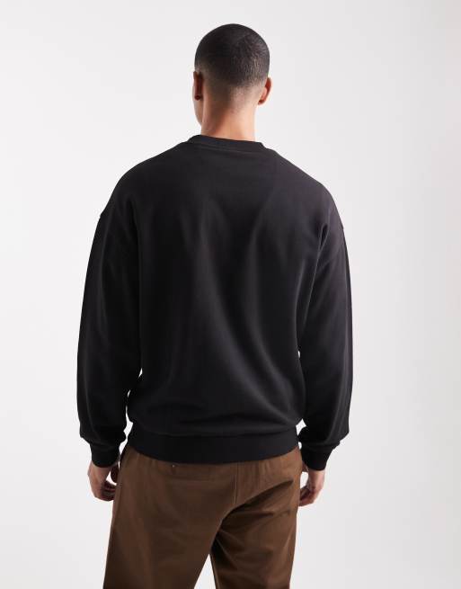 HUGO BLUE - Newirex - Sweatshirt met hondenlogoprint in zwart, 3 van 5