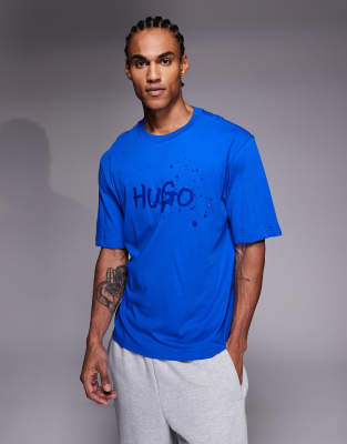Nierofix - T-Shirt in Blau mit Logo auf der Brust Blau L