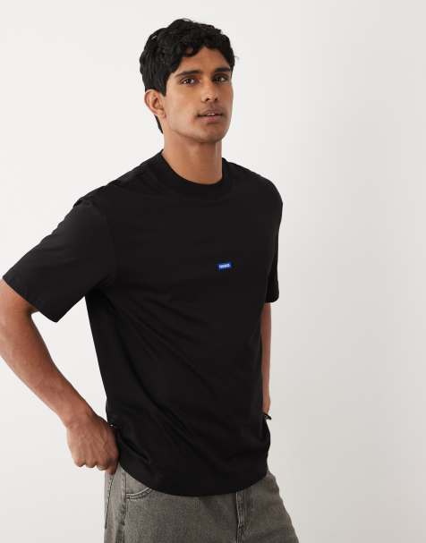 HUGO Blue - Nieros - T-shirt avec logo sur la poitrine - Noir - view 1