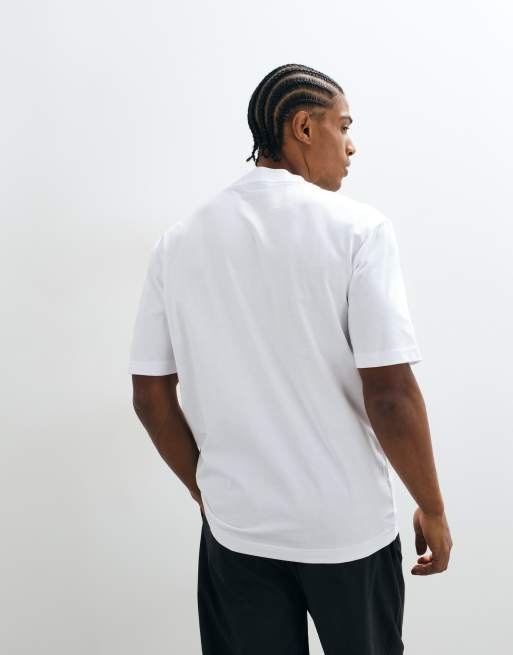 HUGO Blue Nieros t-shirt regular fit blanc, 4 de 5