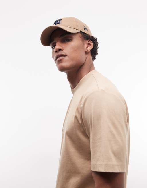 HUGO Blue - Nieros - T-shirt vestibilità classica beige, 4 di 5