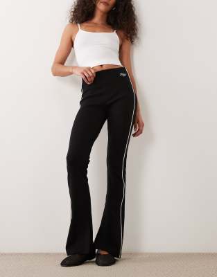 Hugo Blue Niflack Jersey Pants In Black