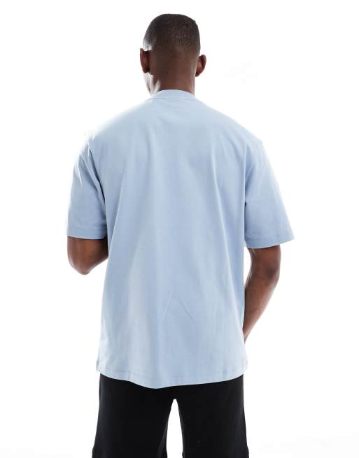 HUGO T-shirt Niley 50519984 Celeste Regular Fit
