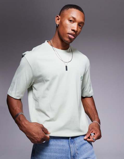HUGO Blue niley t-shirt in light green - view 1
