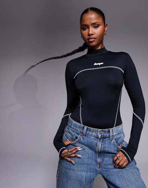 Hugo Blue Nisporte bodysuit in black - view 1