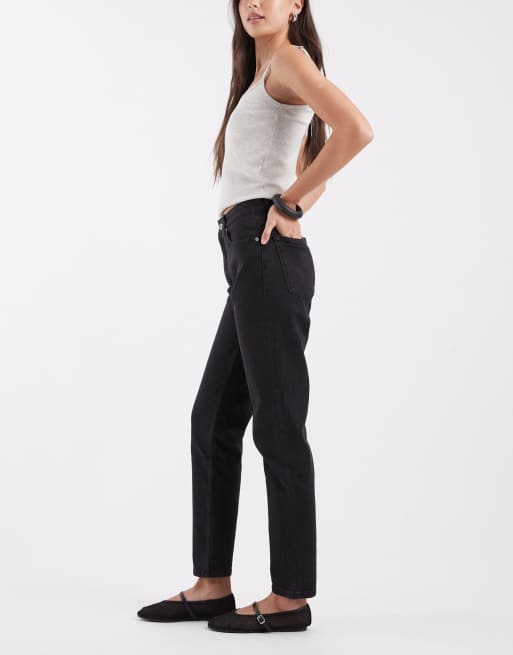HUGO Blue Noe mom jeans in black, 3 of 5