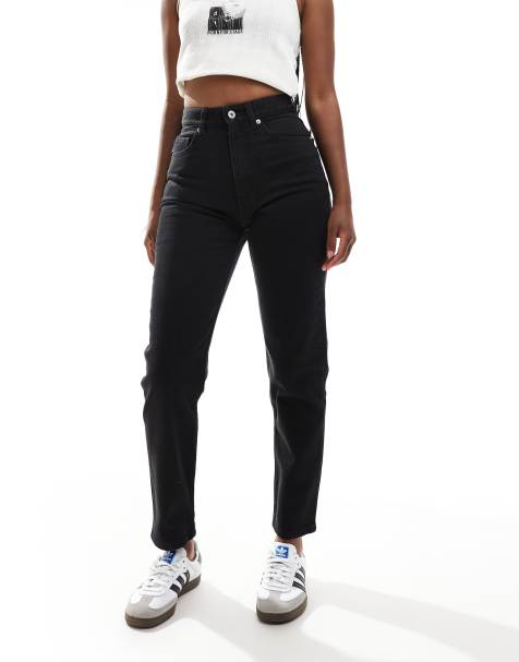 HUGO Blue – Noe – Mom-Jeans in Schwarz - view 1