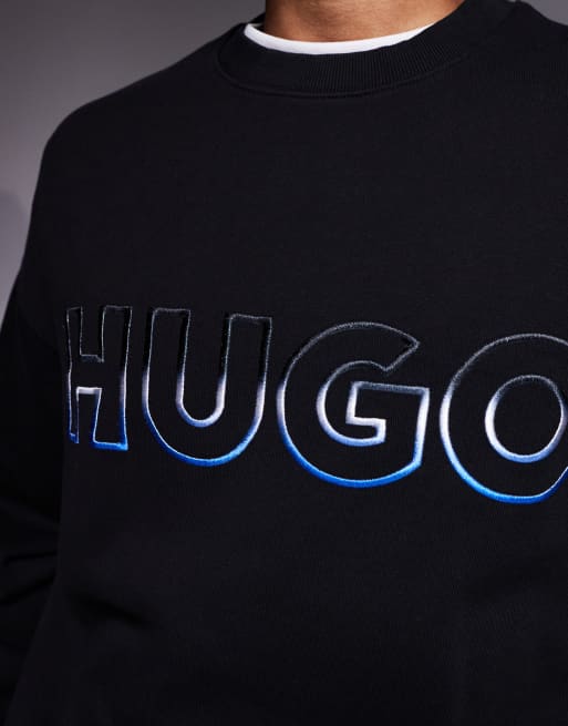 Asos Hugo Dicago Central Logo Sweatshirt HUGO RED Duragol Logo