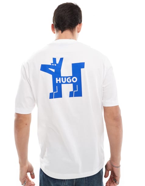 HUGO Blue noladogg t-shirt in white - view 1