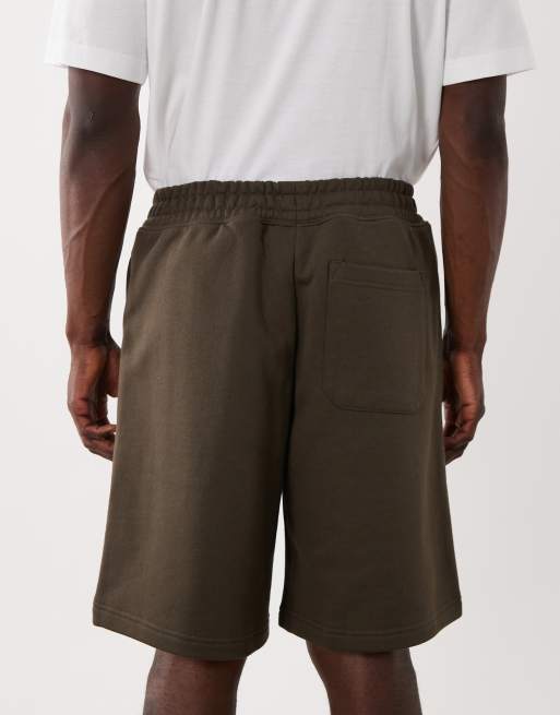 HUGO Blue Nomario jersey shorts in brown (part of a set), 5 of 5