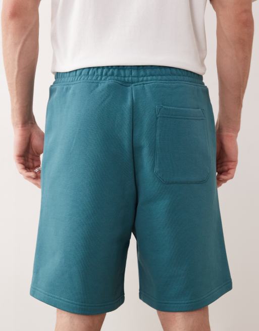 HUGO BLUE Nomario jersey shorts in teal, 5 of 5