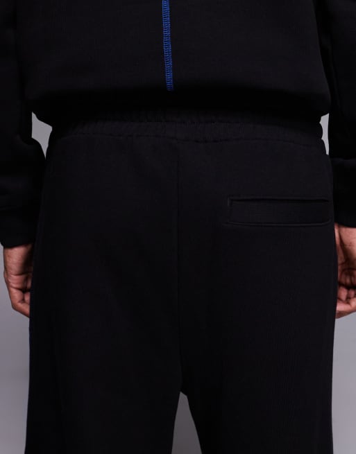 HUGO Blue Notharos graphic logo trackies in black (Part of a set), 4 of 5