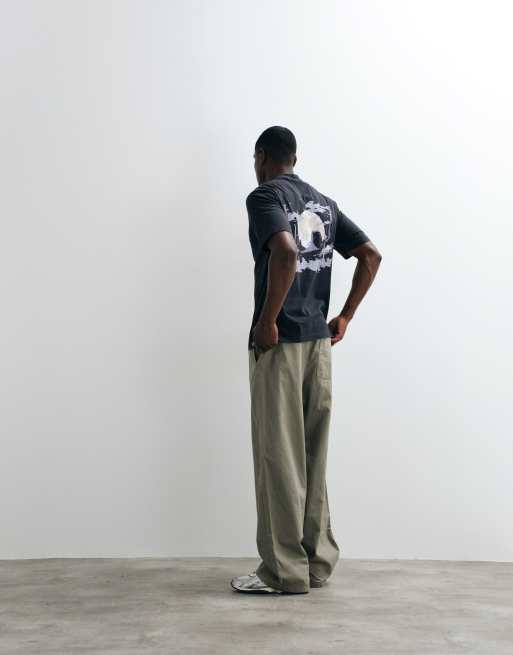 HUGO Blue Noxwash T-shirt regular fit w kolorze czarnym, 4 z 5