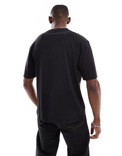 Hugo Blue - Nugix - T-shirt à imprimé graphique - Noir, 3 de 4