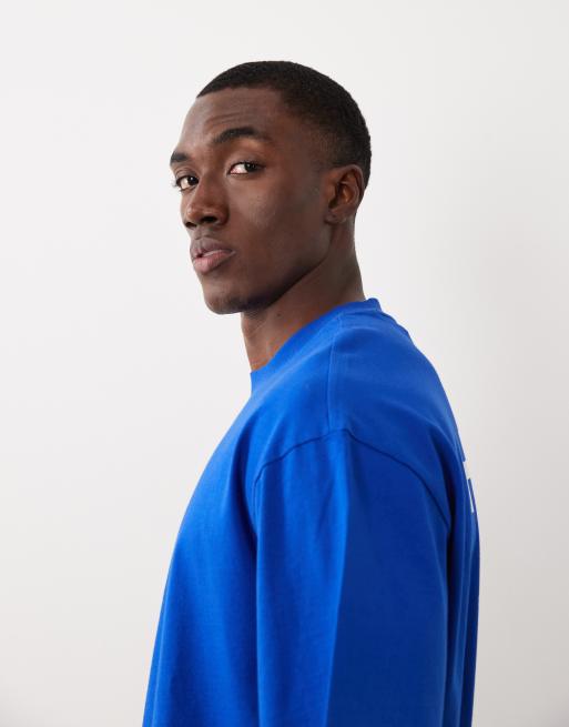 Hugo Blue ombre t-shirt in blue, 5 of 5