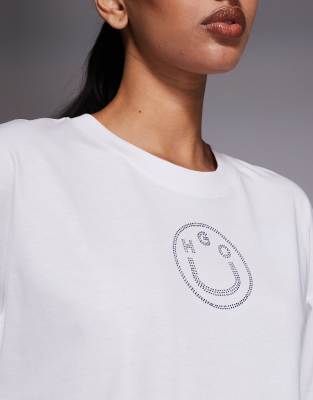 Hugo Blue Oversized T-shirt In White