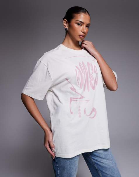 Hugo Blue oversized tee t-shirts in white - view 1