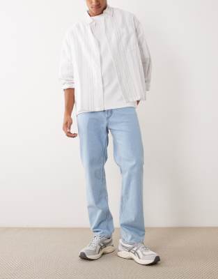 Hugo Blue Regular Fit Denim Jeans In Blue