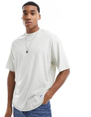 HUGO BLUE relaxed t-shirt in gray heather