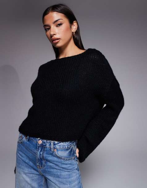 Hugo Blue Scarly jumpers in black - view 1