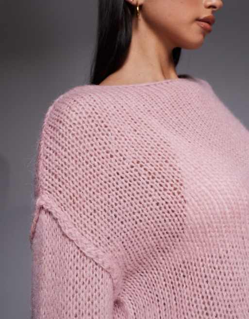 HUGO Blue – Scarly – Pullover in Rosa, 2 von 4