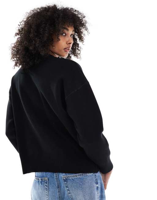 Hugo Blue – Seginy – Sweatshirt in Schwarz mit Print, 4 von 4