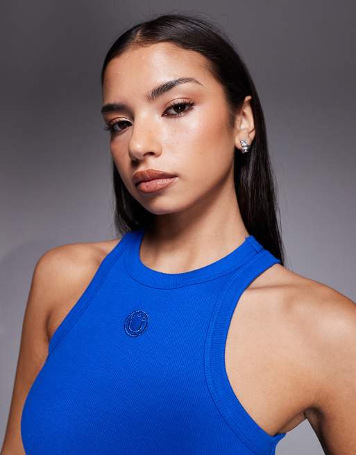 HUGO Blue - Set van 2 hemdjes met logo in het midden in blauw en zwart, 3 van 4