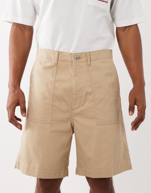 HUGO Blue – Slim-Fit-Shorts in mittlerem Hellbraun, 4 von 5