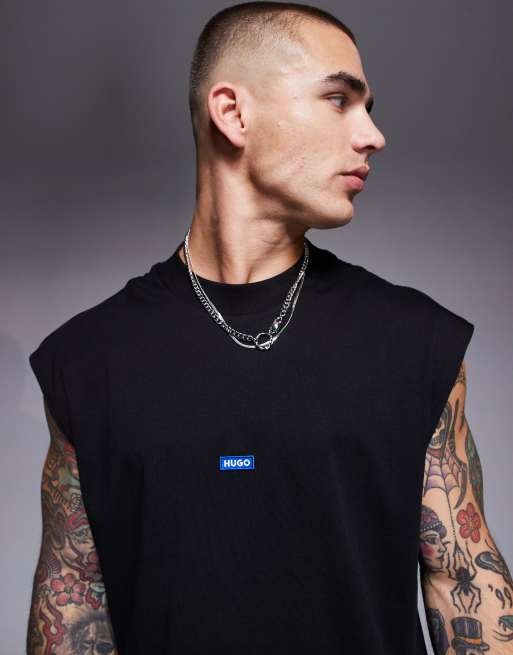 Hugo Blue - Sort overdel med centralt logo, 3 af 4