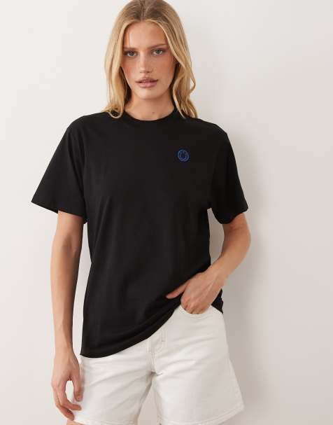 HUGO Blue - Sort T-shirt med ikonlogo - view 1