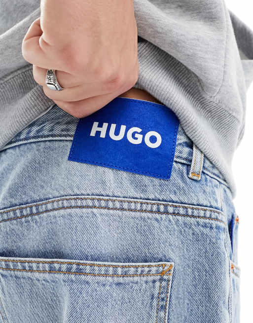 HUGO BLUE straight leg jeans in light wash, 2 of 5