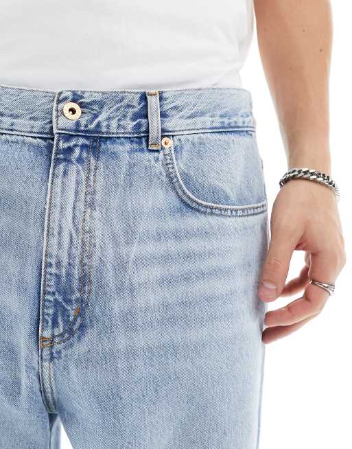 HUGO BLUE straight leg jeans in light wash, 5 of 5